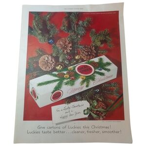 1953 Lucky Strike Christmas Advertisement